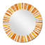 Miroir mural Minimalist Bright Shining Orange Sun Rays I-381534763