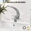 Robinet de lavabo de salle de bain à poignée simple Modern-128879420-92417763