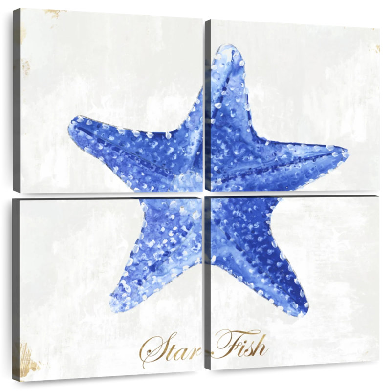 Brampt Blue Starfish, 74" H x 74" W