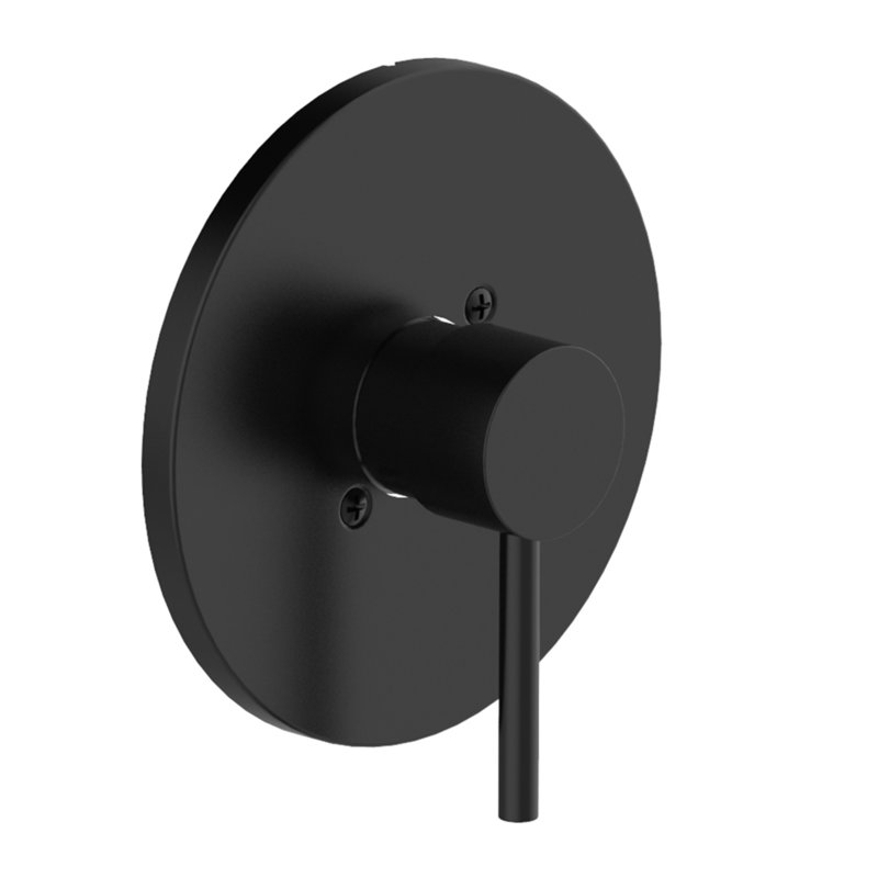 Design House Middleton II Transitional Single-Handle Shower Trim with Escutcheon for Bathroom, Matte Black