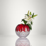 Waterford Lismore Red 8in Rose Bowl