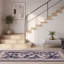 Tapis Langley moderne à motif mosaïque mouchetée abstraite gris et noir, lavable en machine, antidérapant, à poils courts, pour intérieur et extérieur, adapté aux animaux domestiques, idéal pour le salon, la chambre, la salle à manger, l'entrée, le corridor ou le bureau.-1230821111
