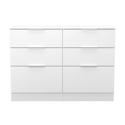 Fully Assembled Aftin 6 Drawer 112Cm W Double Dresser