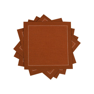 Serviettes de cocktail en tissu de coton cinq étoiles Luxury