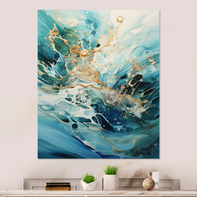 «Dream Rush Flow 2», art mural abstrait en métal
