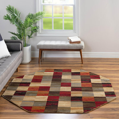 Tapis contemporain multicolore Baynebridge