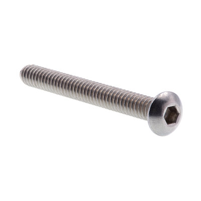 Socket Cap Screws, Button Head, Hex (Allen) Drive, #10-24 X 1-3/4 in (10 Pack)