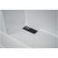 Lit plateforme double avec lit gigogne, tiroirs et prises USB, blanc