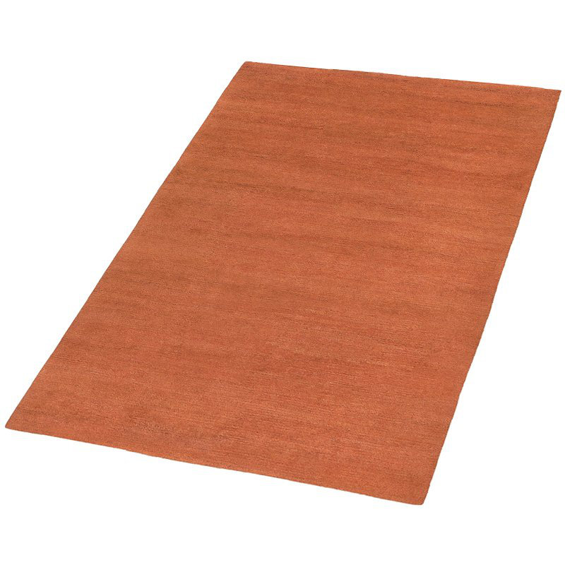 Sprouts Wool Area Rug in Orange, Rectangle 10' x 14'