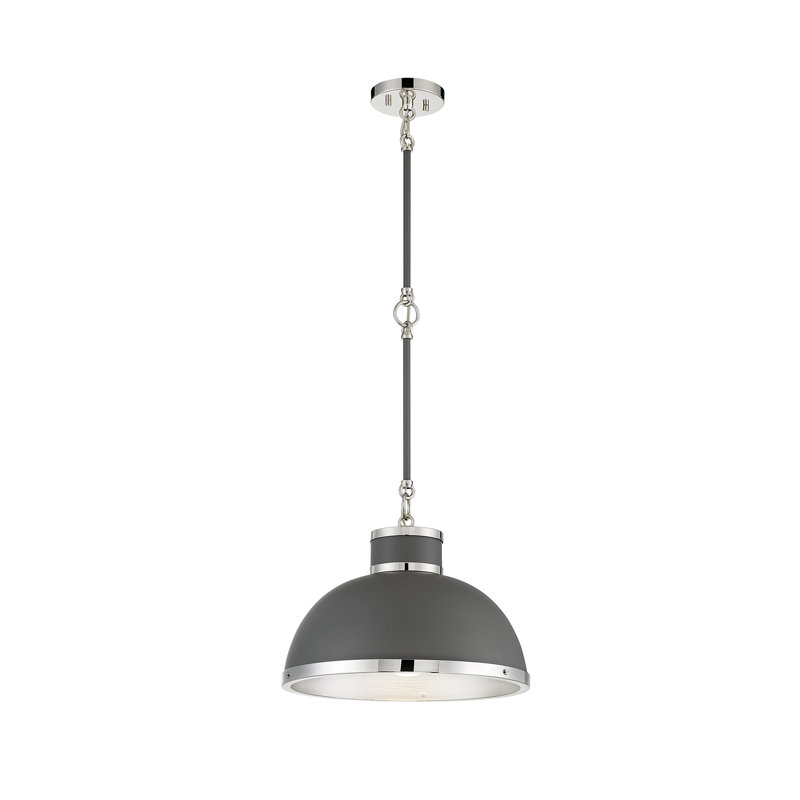 Krum 1 - Light Single Pendant, Gray
