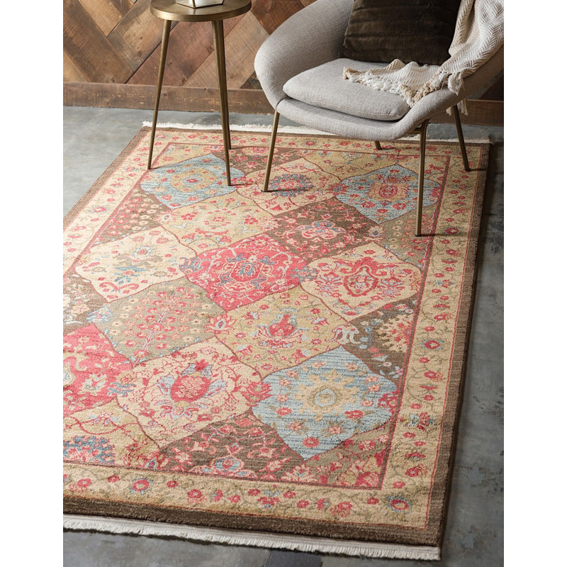 Tapis à motif oriental brun Stirling, Rectangle 8 pi x 11 pi