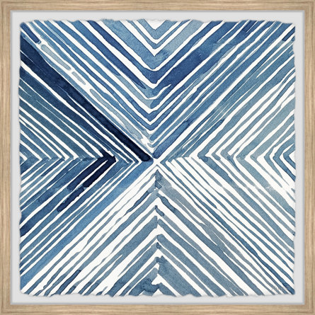 Lines And Art Framed On Paper