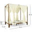Lit de jour charmant, éléments d'eau, siège confortable, lit de jour à structure en bois avec attrait extérieur, caractéristiques imperméables, chaises longues,