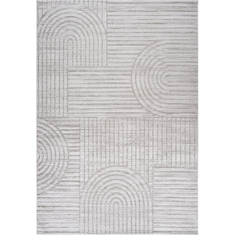 Tapis gris avec tapis, Rectangle 3 pi 11 po x 5 pi 7 po