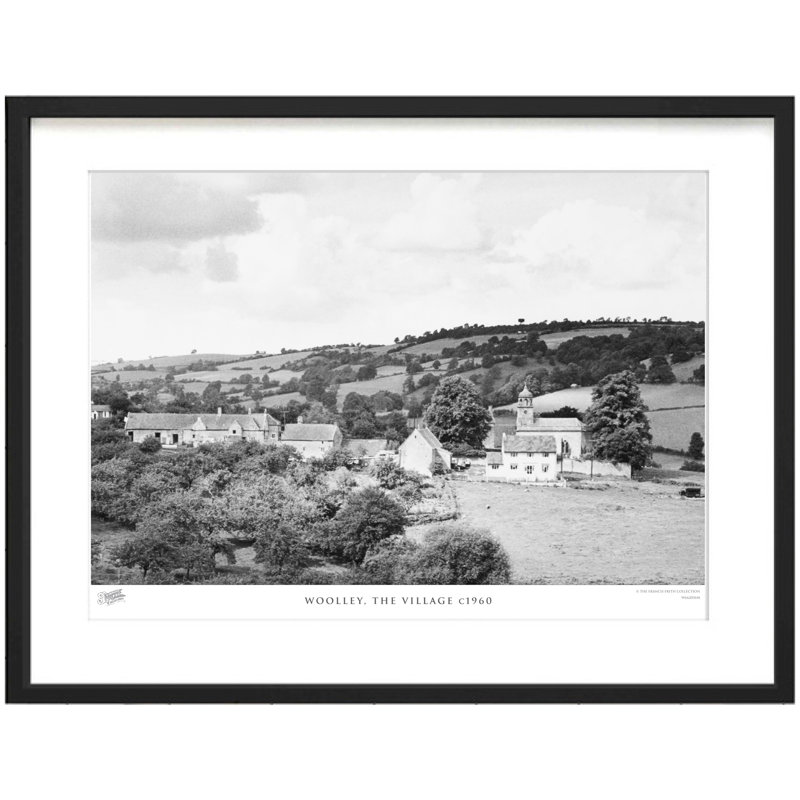 Woolley, The Village C1960 - Single Picture Frame Print, 60cm H X 80cm W x 2cm D
