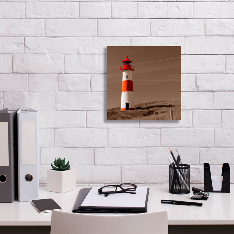 "Phare" par Photoinc Studio, art mural sur toile, H 12 po x l 12 po x P 0,75 po
