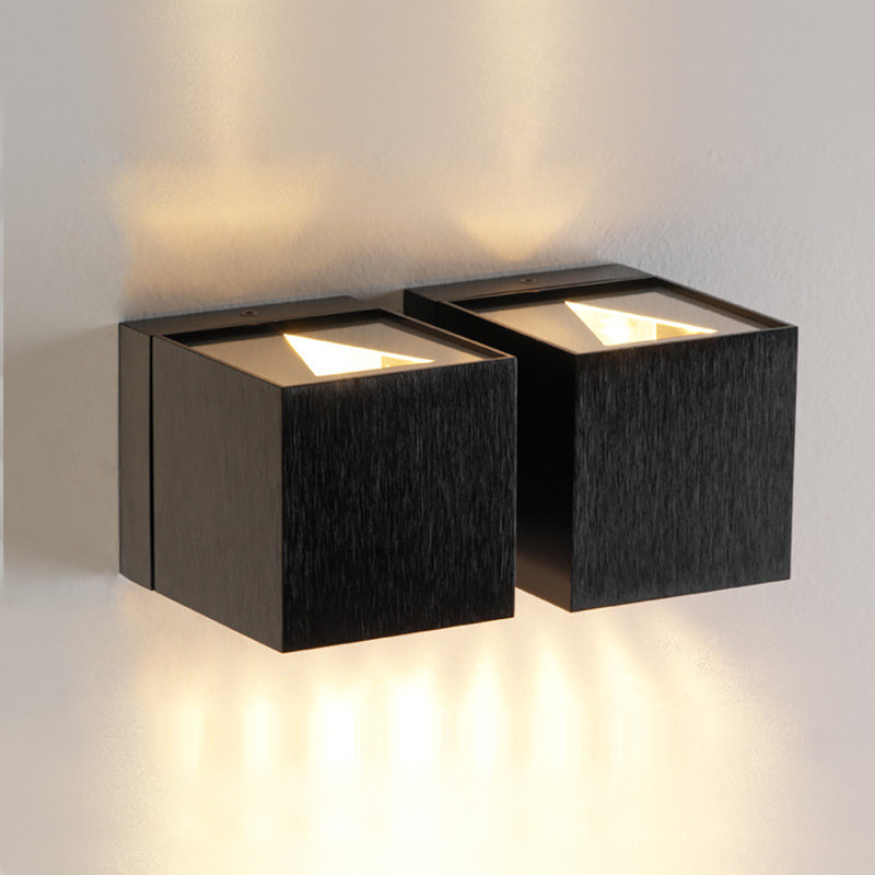 Dau 2-Light Flush Mount, Black Satin Aluminum