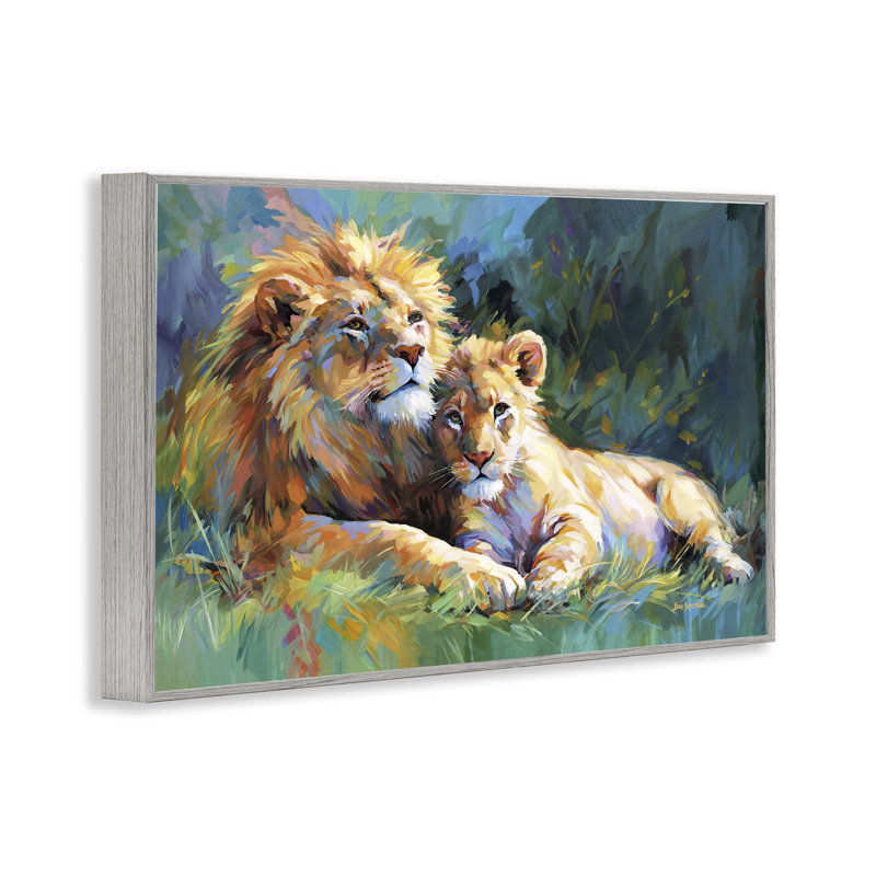 «Lion's Embrace», estampe numérique par Leon Devenice, Estampe numérique Farmhouse, H 20 po x l 30 po