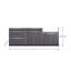 Ensemble de 3 armoires modulaires en aluminium pour l'extérieur l 97 po x P 23 po x H 36,5 po-1691695505-1691695510