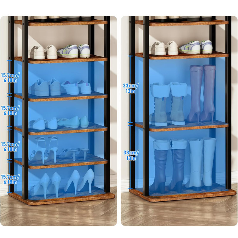16 Pair Shoe Rack
