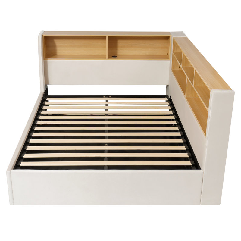 Bed, Beige