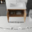 Meuble-lavabo flottant 30 po avec lavabo, porte à fermeture en douceur, lavabo en céramique-1169499521-1169499646