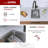 Builder Stylish Undermount or Drop-In 12 1/2" Single Bowl Stainless Steel Kitchen Sink, Zafra S-409T