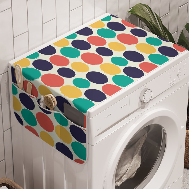 East Urban Home Abstract Washing Machine Organizer Pack of 2 47" x 18.5" Multicolor