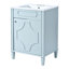  Vanity with Ceramic Sink, Freestanding Cabinet with Adjustable Shelf and Soft Closing Doors