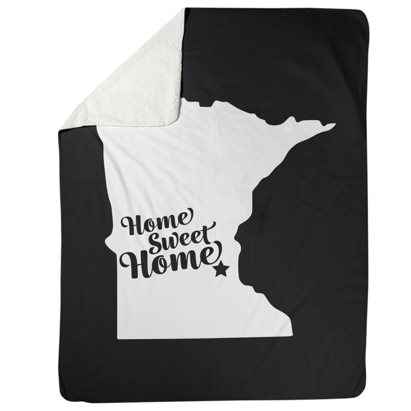 Jeté en polaires pour minneapolis home, l 52,5 po x L 62,5 po, Noir