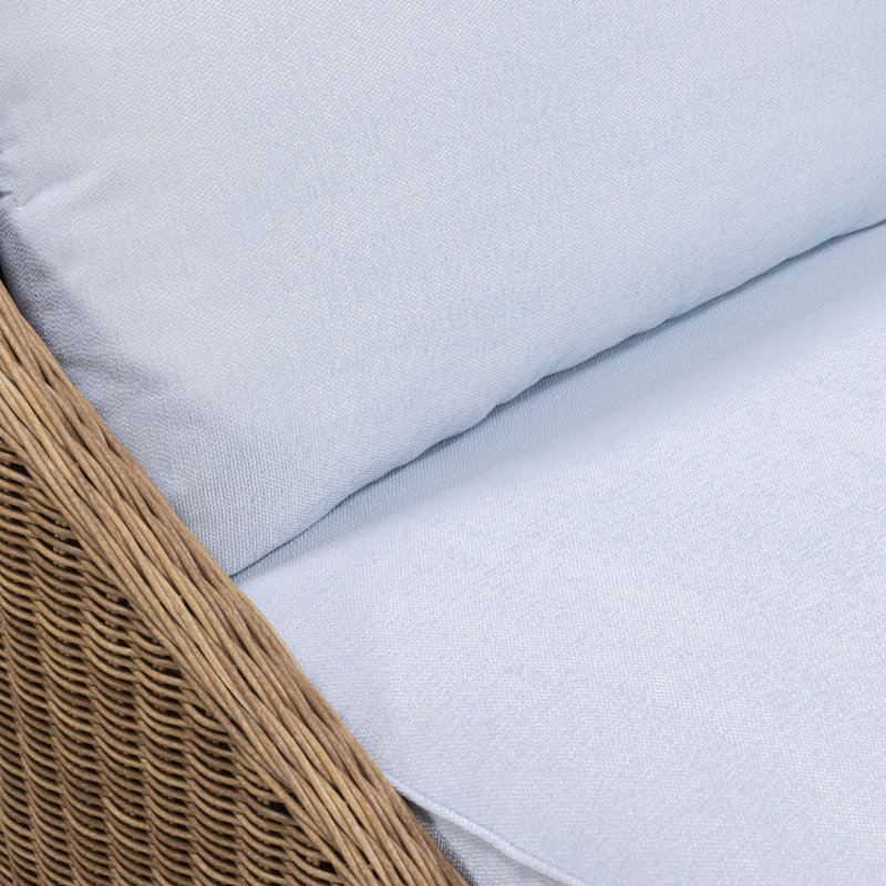 Méridienne d'extérieur Axel Blue Boucle, Bleu