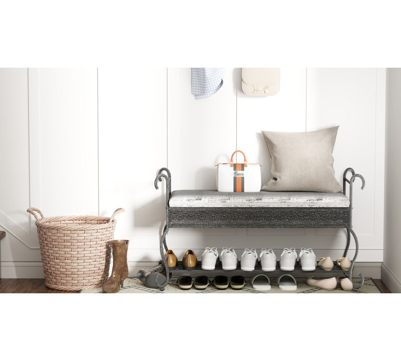 Banc de rangement pour chaussures 46 po