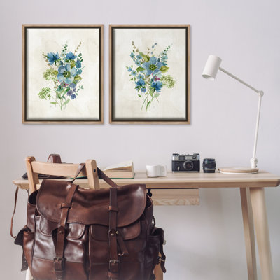  Delicate Blossom Bundles, ensemble de 2 toiles flottantes encadrées par Nan