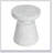 Versatile Outdoor Ponti Travertine Side Table, Lightweight Concrete, Elegant Pedestal Base, Multi-Functional Design For Indoor And Outdoor Use