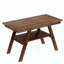 Ensemble de table de salle à manger 6 pièces à hauteur de comptoir en bois avec tablette de rangement, ensemble de table de cuisine avec banc et 4 chaises, style rustique