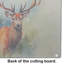Deer Stag Glass Cutting Board Large