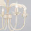 Mini-lustre blanc brossé 4 lumières Aweys