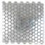 1" x 1" Metal Penny Mosaic Tile-36930377