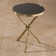Twig Table-Nickel/Black Granite