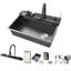 Stainless Steel Kitchen Sink Multifunctionl Workstation Sinks Single Bowl With Accessories Faucet-133147380