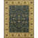 Kamala Wool Oriental Area Rug in Blue/Olive/Beige