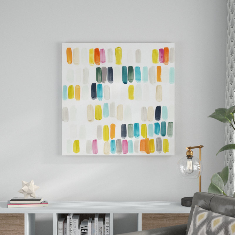 Bright Swatches I by June Erica Vess - Wrapped Canvas Painting, 91cm H x 91cm W