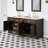 Foosland Chestnut 72" Carrara White Marble Countertop Bath Vanity with Faucet-101653295
