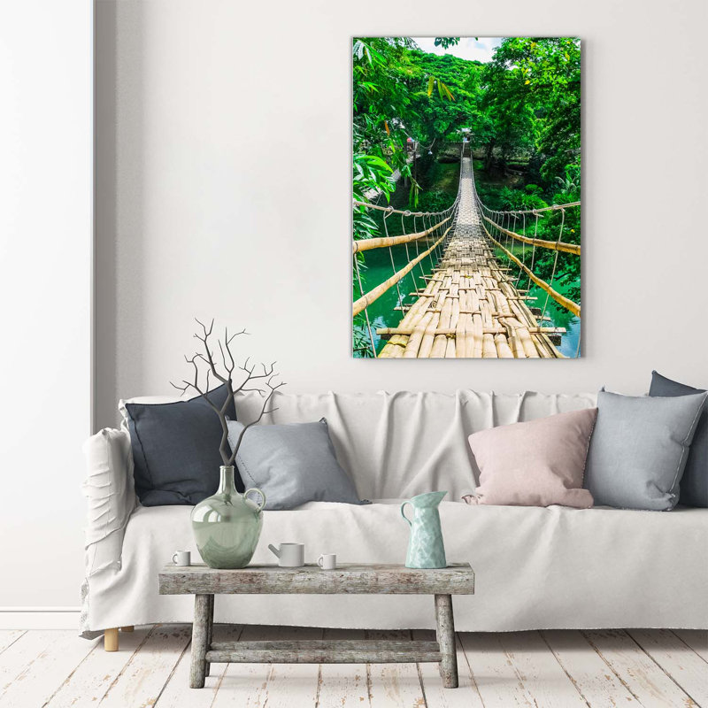 Suspension Bridge - Wrapped Canvas Print