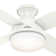 44" Dempsey 4 - Blade Outdoor Flush Mount Ceiling Fan with Light Kit Included