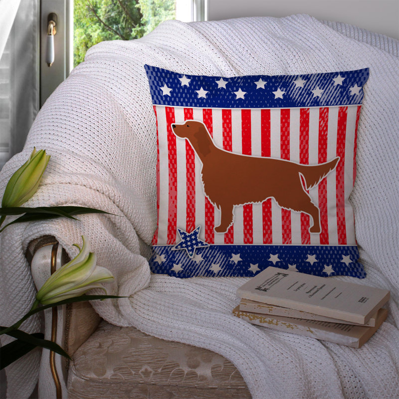 Coussin intérieur/extérieur Patriotic, H 14 po x l 14 po x P 3 po