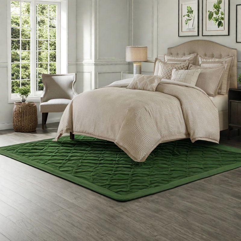 Ensembles de literie de luxe pour très grand lit 9 pièces, édredon en jacquard brun clair et ivoire avec coussins décoratifs