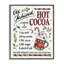 «Old Fashioned Hot Cocoa Holiday Instructions de cuisson», estampe numérique encadrée noire par Anne Tavoletti-105256459-105256461