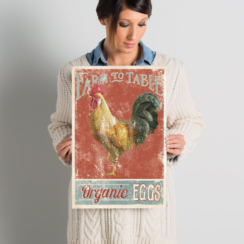« farm nostalgie v », impression sur toile tendue, H 18 po x l 12 po x P 1,5 po, Toile tendue, Pas de tapis