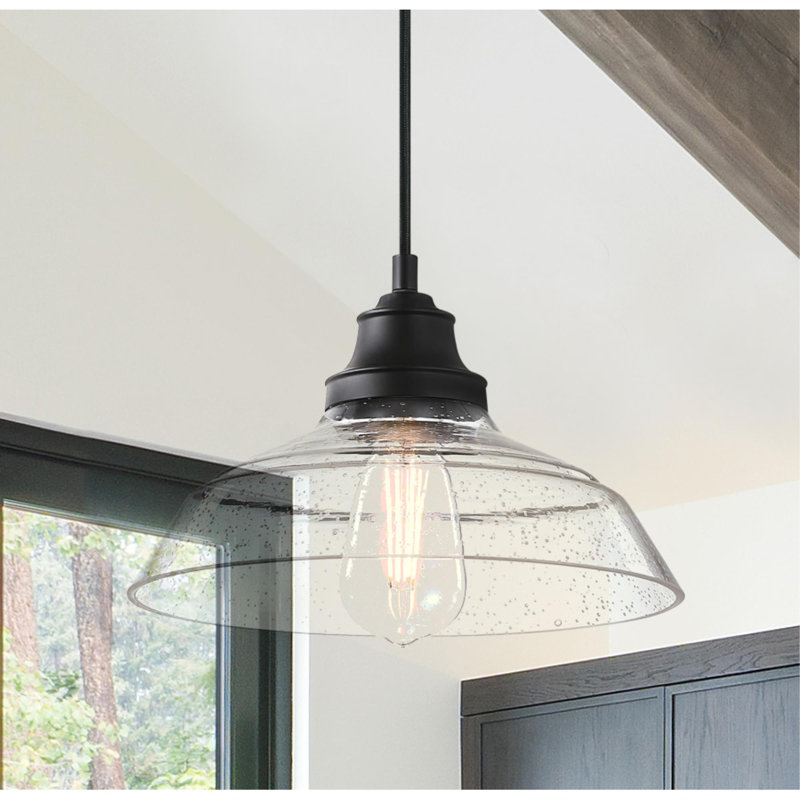 Luminaire suspendu Iron Hill, Noir mat